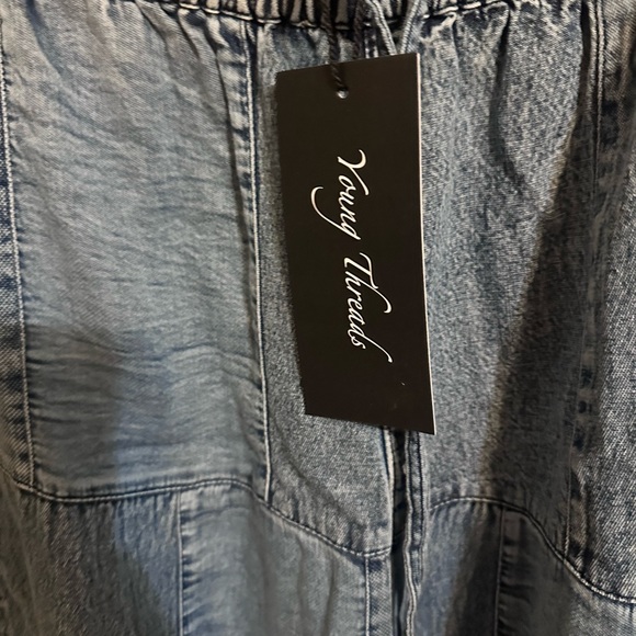 Patchwork Denim pants with Multicolor - Picture 3 of 7